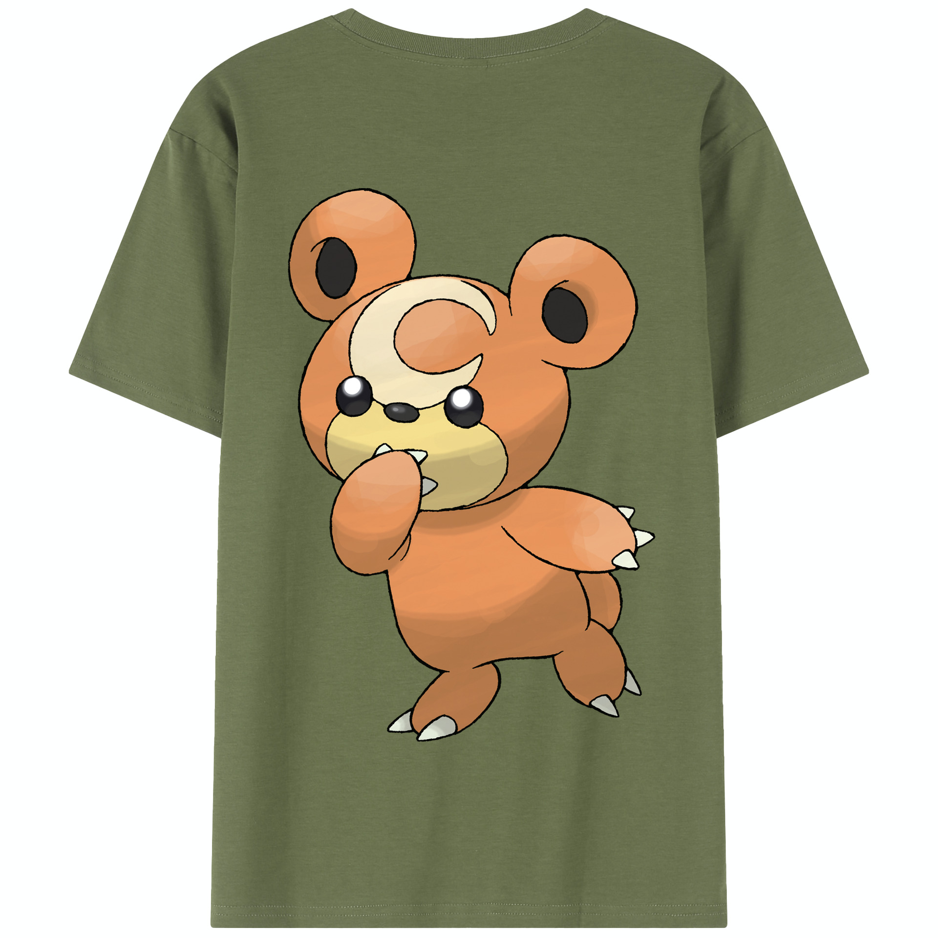 （画像用） ポケットモンスター Pokémon 綿100％半袖Tシャツ（背面プリント）